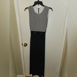 David Warren black and white dress